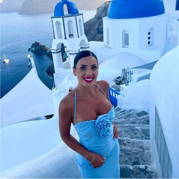 Zara RAISED FLOWERS STRAPLESS midi DRESS - Picture 4 of 9